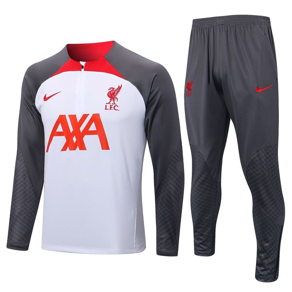 Sudadera De Training Liverpool 2022-23 Blanco Gris